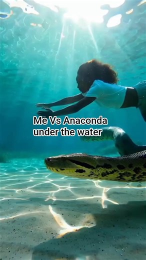 Having a cool swim with my Anaconda