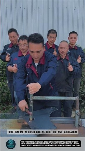 Practical metal circle cutting tool for fast fabrication #tools