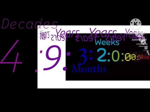Seconds to decades
