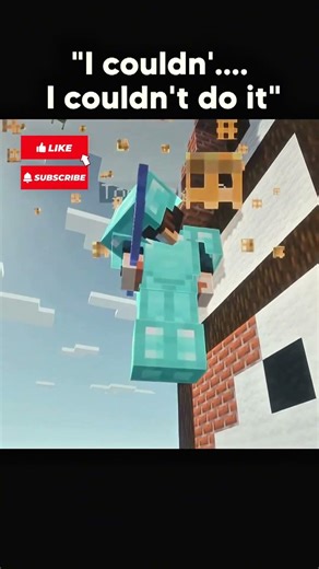 I can't kill her ... 🫡 Onu öldüremem... 🫡 #minecraft