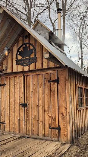Maple Syrup Season - Boiling Sap #mapleseason #maplesyrup #maple #boilingsap#pancake #homesteading