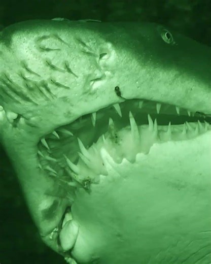 It's not hard to see where the ragged tooth shark gets its name ... #shark #wildlife #wildlifeshorts