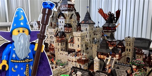 Huge LEGO Castle Has Tens of Thousands of Pieces, Tons of Details to Explore