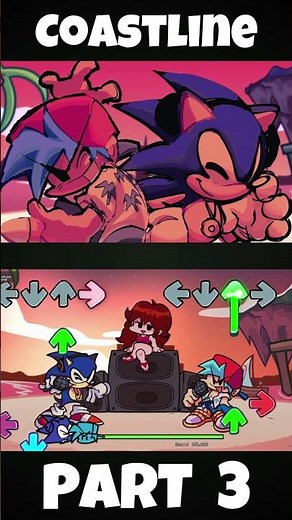 FNF - VS Sonic [PART 3|Coastline] [MOD SONIC JAM] (FNF MOD) #shorts