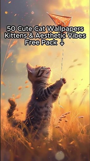 50 Cute Cat Phone Wallpapers Pack 1 🐱💕