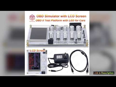 ECU Simulator OBD Simulator with LCD Screen Accessories for Cars ELM327 Development OBD II