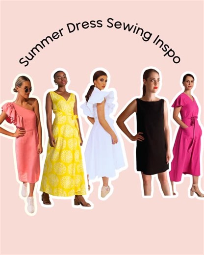 Pattern Sewciety - Modern Womens Sewing Patterns on Instagram: "☀️ Summer Dress Inspo ☀️ Australia, New Zealand, South Africa — this one’s for you 🌸 While everyone up north is pulling out their coats, we’re dreaming up airy cottons, open backs, and easy-breezy silhouettes. These are a few of my favourite Pattern Sewciety summer patterns made for long, warm days. Which one would you sew first? 💛 #PatternSewciety #SewingCommunity #SewSummerStyle #PDFPatterns #SewistsOfInstagram #MeMadeStyle #Sew