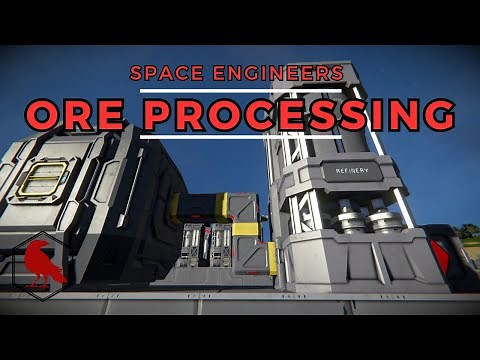 5 Ore processing Set Ups in Space Engineers!