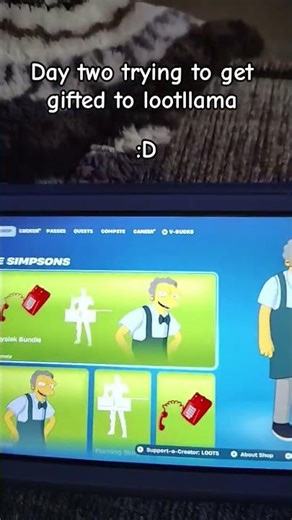 #Lootllama day two trying to get gifted to loot llama :D #fortnite