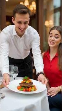 English Conversation with a Waiter