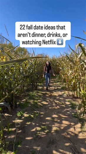 consider this your fall date bucket list 🍁 ✔️ check them off & your relationship will be thriving come winter ok fine, some of them are basic. but basic is basic for a reason & fall is the time to let your basic shine 👀 how many can you check off before cuffing season? 🎃 visit a pumpkin patch (bonus: carve them after) 🍎 go apple picking (bonus: bake a pie or crisp together) 🪵 rent a cabin and do a phone-free fall weekend 🌽 find a local corn maze 🔥 have a backyard bonfire or fire pit night