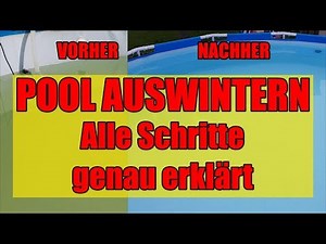 Pool auswintern | Pool reinigen nach dem Winter | Saisonstart | Grünes Wasser im Pool