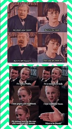 Harry Potter Funniest Memes 😂 | Draco Malfoy Savage Moments & #harrypotter #meme #shorts