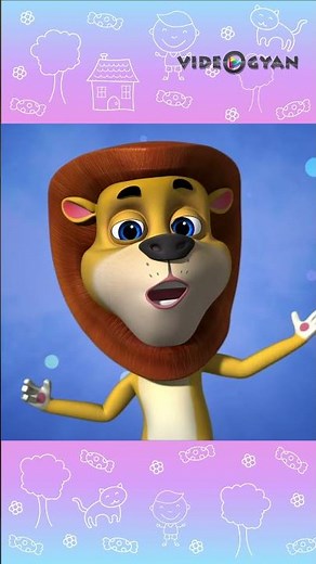 Lion Finger Family Song | Nursery Rhymes & Kids Songs | #shorts #nurseryrhymes