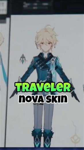 TRAVELER NOVA SKIN #genshin #genshinimpact #hoyoverse