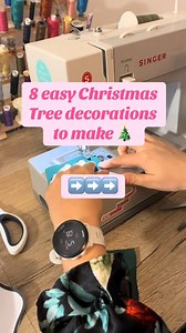 11K views · 112 reactions | ✨ Save this for later! Here are 8 easy Christmas tree decorations you can sew at home to add a personal touch to your Christmas decor!  #christmas #christmasdecorations #christmastreedecor #christmassewing #sewing #sewingforyoupage #sewingideas #christmassewingideas | Made by Isobel Victoria | Facebook