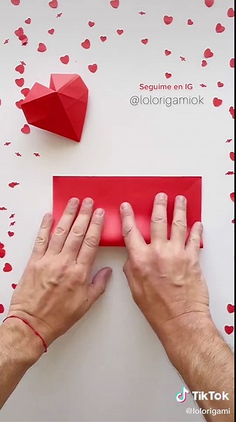 Aprende a Hacer un Corazón 3D en Origami