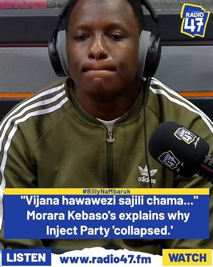 3.7K views · 193 reactions | Morara Kebaso notes Registrar of Political Parties' directive led to the end of his Inject Party. #BillyNaMbaruk #Radio47FunFriday #HapaNdipo Mbaruk Mwalimu Billy Miya | Radio 47 | Facebook