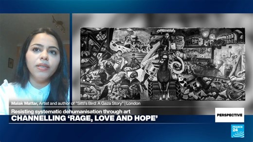 Gaza-born artist Malak Mattar on her show calling for 'life, equality and dignity'