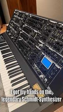 I got my hands on the legendary Schmidt-Synthesizer #synthesizer #sounddesign #musicproducer