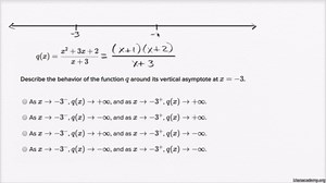 Analyzing vertical asymptotes of rational functions