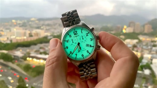 Walmart's $134 Timex chronograph is my go-to watch, and it has a convenient light-up feature