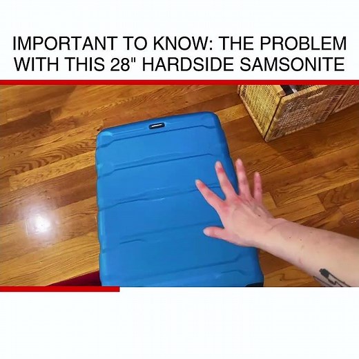 Important to know: the problem with this 28" hardside Samsonite