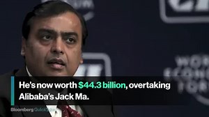 India's Mukesh Ambani is now worth $44.3 billion, overtaking Alibaba's Jack Ma as Asia's richest person. Here's how he got there. https://bloom.bg/2NiNTv5 | Bloomberg