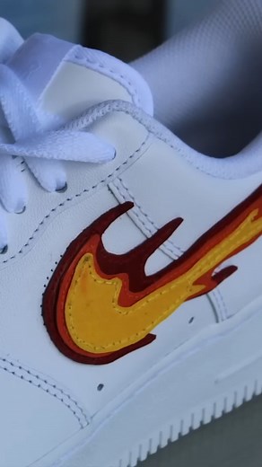 Custom FLAME Air Force 1's! | MARKO