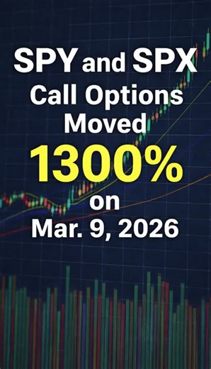 SPY and SPX Call Options Moved 1300% on Mar. 9, 2026 Today, March 9th, was one of those powerful end‑of‑day setups that make SPY and SPX options so attractive for day traders. About 40 minutes before the close, price suddenly exploded to the upside, creating a huge bullish candle on the chart around 12:19 pm Pacific (3:19 pm Eastern). That candle not only broke through a key pivot line with strength, but it was also backed by a massive surge in volume, clearly signaling that buyers had stepped i