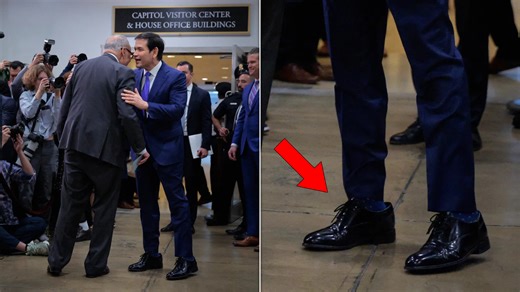 Trump gifted Marco Rubio $145 shoes — and they’re clearly way too big