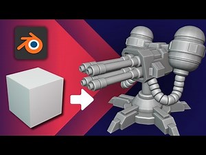 Blender Tutorials | Turret Modeling | Blender 4.5.3