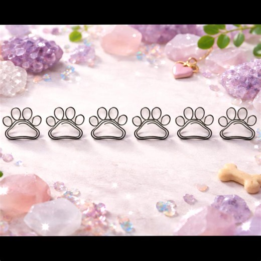 Dog Paw Paper Clips – Planner & Desk Accessories Set - Etsy