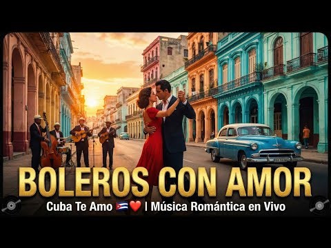 Boleros con Amor | Cuba Te Amo 🇨🇺❤️ | Música Romántica en Vivo