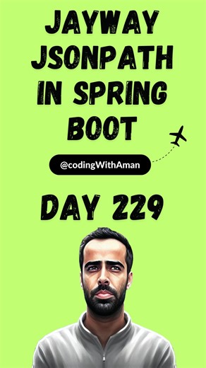 Aman Sahni | Jsonpath in spring boot #code #coding #programming #developer #programmer #coder #javascript #html #python #webdeveloper #technology #java... | Instagram