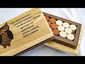 Making a Wooden Box for Checkers | with Multi-Colored Epoxy