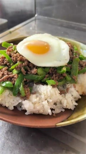 ピーマンとひき肉の味噌炒め