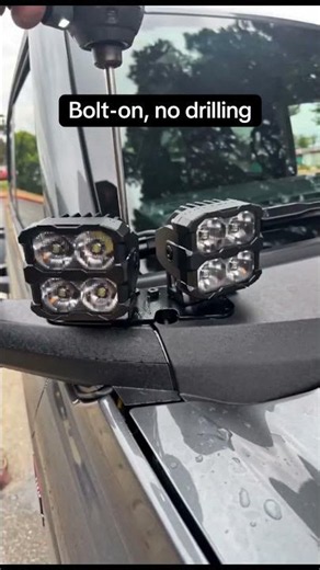 Ditch lights aim wherever you want 🔊 Bronco install ASMR
