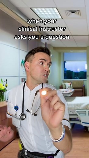 When Your Clinical Instructor Asks You a Question - Nursing Student Humor