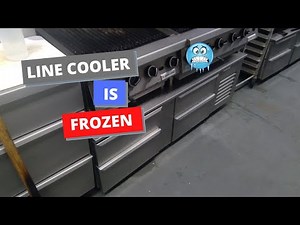 Reach in line cooler is freezing up. How to set a low pressue switch