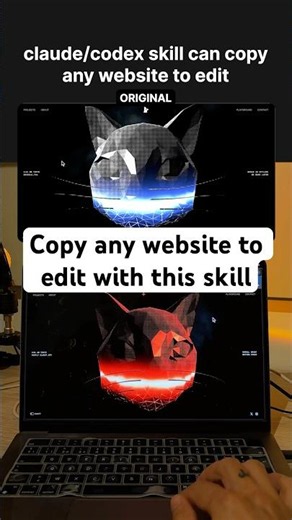 Copy any website to edit any part for your brand or project.
