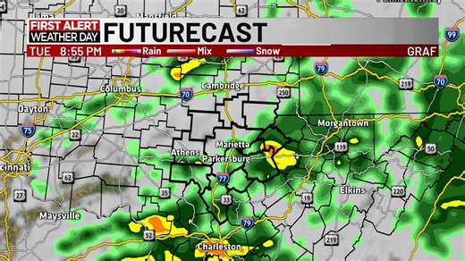 4.2K views · 21 reactions | First Alert Weather Day: Locally heavy rain will be possible across the Mid-Ohio Valley through the morning commute and into the evening commute. Localized flooding will be possible as well. Take your time on the roads today as slick spots will be likely. | WTAP Television | Facebook
