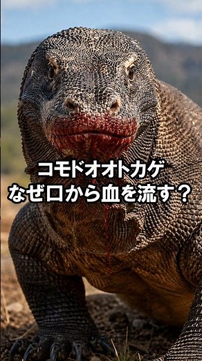 コモドオオトカゲはなぜ口から血を流す？鋭い歯と食べ方に隠れた理由｜歯の雑学 709 #クイズ #歯科 #雑学 #豆知識 #コモドドラゴン