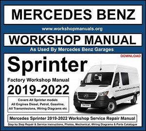 Mercedes Sprinter 2019-2022 Workshop Repair Manual Download