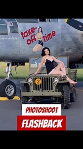 233K views · 10K reactions | A little photoshoot flashback from Take Off Time | Warbird Pinup Girls | Facebook