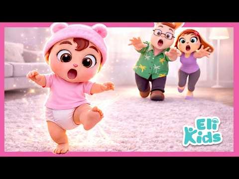 Baby's Walking! Clear The Way Quickly! Fun Eli Kids Songs & Nursery Rhymes