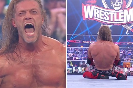 Edge wins Royal Rumble from No1 spot aged 47 exactly 11 years after he first did