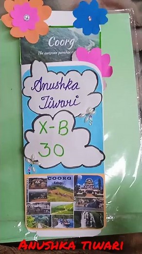 glimpses of India class 10 COORG brochure project