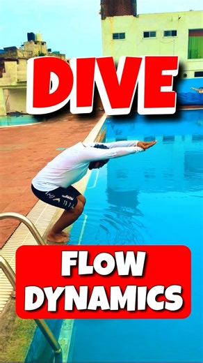 Flow Dynamics in Swimming: What Happens When You Dive? 🌊🏊‍♂️ #Shorts #swimming #swimcoach