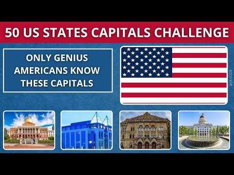 Guess the American Capitals & States | 50 Usa States & Capitals #quiz #usa